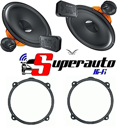 Hertz DSK 165 dsk165.3 Altoparlanti 2 vie + supporti casse ALFA 147 compatibile con Chevrolet Captiva FIAT Idea Lancia Ypsilon Musa