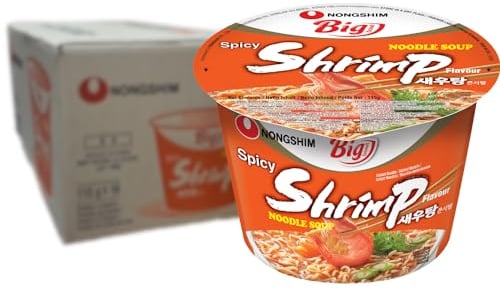 NONGSHIM Instant Noodles Big Bowl Shrimp Multipack (16 x 115 g)