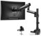 PUTORSEN Premium Aluminium Monitor Monitor Stand for 17-40 Inch Screens, Adjustable Height Tilt Swivel Desk Mount, Support Up to 12 kg, VESA 75/100 MM