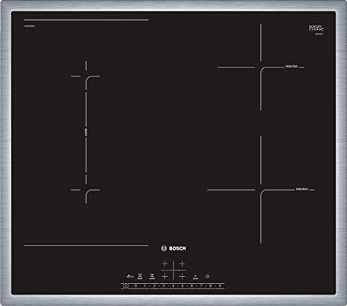 Bosch PVS645FB5E Série 6 Plaque de cuisson à induction, autonome, 60 cm de large, combinaison de deux zones de cuisson, niveaux de puissance prédéfinis MoveMode, PowerBoost, cuisson plus rapide,