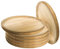 Ruibal - Platos para Pulpo de Madera - Set de 6 - Ø 30 cm Pino de primera calidad Ideal para comer pulpo a la gallega, pulpo