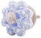 Knober Möbelknöpfe Keramik Weiß Porzellan 40mm Landhausstil Shabby-Chic Schrankknopf Türgriff (Porzellan)