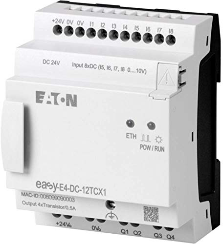 Eaton EASY-E4 Logic Module, 24 V dc Transistor, 4 (Analogue), 8 (Digital) x Input, 4 x Output