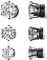 Flongo 8MM Boucles d’Oreilles Non Percées pour Femme Homme, 3 Paires Clips Sans Trou Magnétique Composés Zircon Brillant Charmant Couleur Argent Noir Or Fantaisie Cadeaux Anniversaire Noël