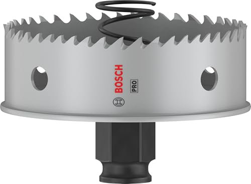 Bosch 1x Scie trépan PRO Sheet Metal Power Change Plus (pour Tôles en acier inoxydable, Tôles en acier, Ø 79 mm, Professional Accessoire Perceuses/visseuses rotatives)