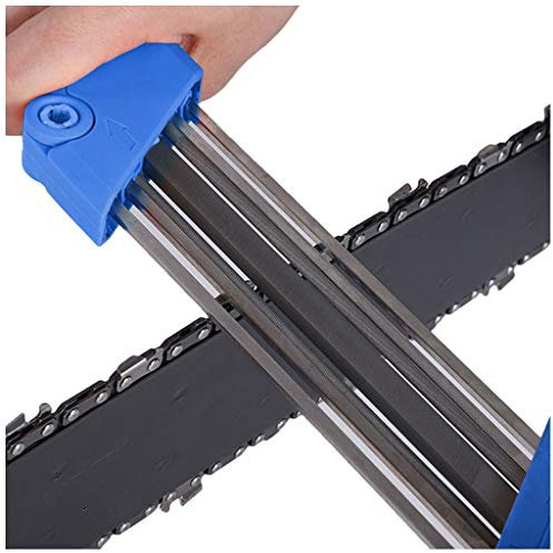 Fulltime(TM) Afilador de Cadena 2 en 1 Cadena Herramienta, Afilador Motosierra Afilado Cadena Motosierra Portatil Rápido Afilar, Afiladora para Cadenas Motosierra (4.8mm)
