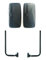 2x Außenspiegel Seitenspiegel Beheizt 410x205mm Traktor ø15-30 Spiegelhalter SET