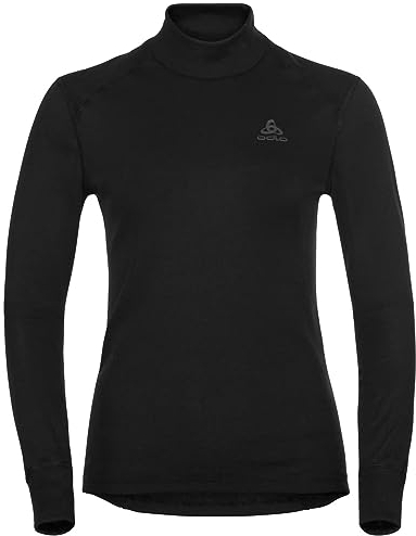 Odlo Women Functional long-sleeve shirt with stand-up collar ACTIVE WARM ECO, black, M