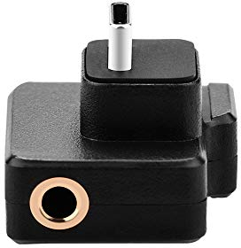 Taoke Osmo Action Audio Adapter with 3.5mm Mic USB-C Audio Microphone Adapter for Osmo Action