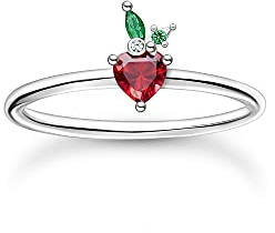 THOMAS SABO Ring Erdbeere silber 925 Sterling Silber TR2350-699-7-56