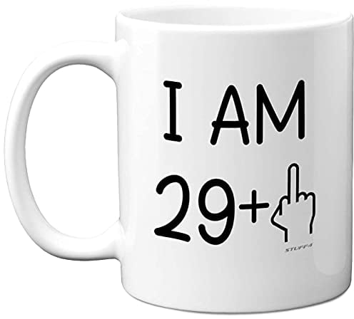 30th Birthday Gifts for Women Men, Rude Novelty Mug Middle Finger, Gag Joke Gifts, Perfect Funny Mugs for Birthday Present, 11oz Premium Ceramic Coffee Mug