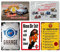 5er Set - Simson DDR Retro Blechschild 20x30cm - Motorrad Auto Garage Motoröl - Metallschild Wandschild Wanddekoration - Nostalgie Schild Deko Geschenk