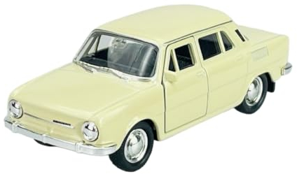 DROMADER Welly Skoda 100 Beige 1/34-1/39 Neu Modell Auto