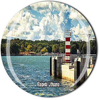 Klaipeda Litauen Kühlschrankmagnet Kristall Touristen Souvenir Geschenkkollektion Kühlschrank Magnetischer Aufkleber