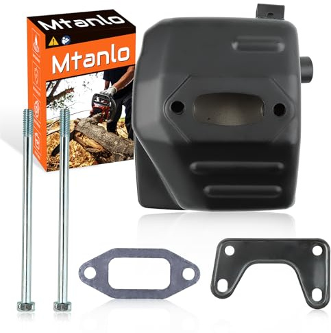 Mtanlo Kettensägen-Endschalldämpfer für Husqvarna 394 395 394xp 395xp, Kettensäge, Schalldämpfer, Abgaskettensäge, Kettensäge, Endschalldämpfer für Husqvarna 503711305