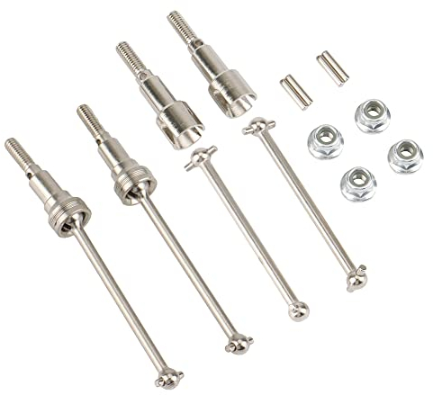 Haptufer Vordere und Hintere Antriebswelle Aus Metall für HBX 16889 16889A 16890 16890A SG1601 SG1602 1/16 RC Car Upgrade Teile, Silber
