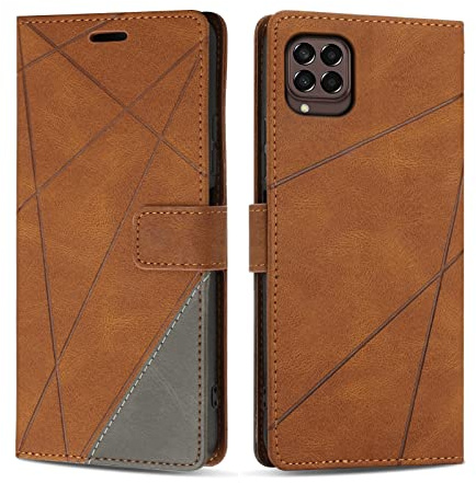 SONWO Etui Coque pour Galaxy M33 5G, Protection Housse en Cuir PU Portefeuille Livre pour Galaxy M33 5G, Emplacements Cartes, Marron