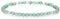 JeweBella Bracelet 4mm Perlenarmband Damen mit 925 Silber Perle Armband Rose Quartz Amethyst Obsidian Mondstein Hämatit Natürliche Edelstein Armband Damen Herren Stretch Facettierte Perlen Armbänder