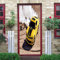 Türtapete Selbstklebend Türfolie Türposter 3D Gelbes Cooles Auto 77 X 200 Cm Vinyl Folie Türdeko Tapete Wandbild Türaufkleber Türtattoo - Kinderzimmer Wohnzimmer Schlafzimmertür Foto