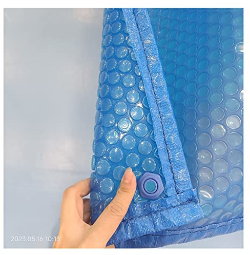 JYHHCYS Rectangular Bubble Solar Cover for Swimming Pool 2 3 4 5 6 7 8 9 10m, Blue Heavy Duty Solar Blanket Pool Protector Cover, Outdoor Pool Dustproof Film (Size : 600x850cm(19.7ftx27.9ft))