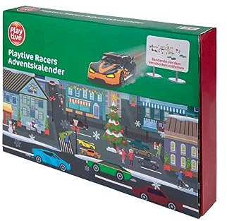 Playtive Adventskalender 24 Kleine Gechenke Überraschungen Jungen Mädchen (Racers2)