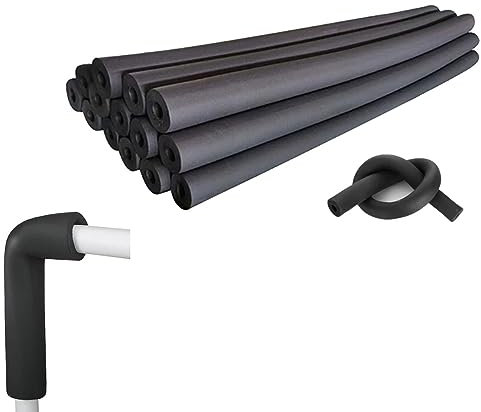 AEMIN Pipe Insulation Foam Tube For Outdoor Water Pipes 5.9ft Length，ID20mm,32mm,43mm,89mm Flexible High-Density Closed Cell Foam Insulation Pipe,Black (Color : 0.79, Size : ID 1)