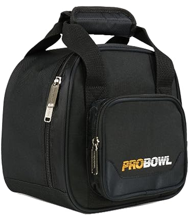 EMAX | 1 Ball Bowling-Tasche | Bowlingball-Tasche Add-A-Bag | – Bowlingbag für eine Bowlingkugel zum Aufsetzen | Add-On für Bowling-Ball-Roller (Pro Bowl - Spare Tote Black)