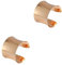 2 Stück Damen-Armband, breiter Manschetten-Armreif, Punk-Rillenarmband für Frauen und Mädchen