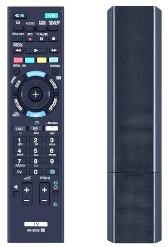 GOUYESHO RM-ED061 Telecomando di ricambio adatto per TV Sony Bravia compatibile con KDL-65W955 KDL-50W656A KDL-48W605B KDL-48W585B KDL-32W651A KD-75S9005B KD-65X8505B KD-65S9005B KD-55X9005B