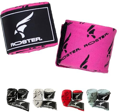ROSTER. Packung mit 2 Boxbandagen (Rosa)