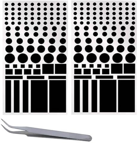 LED-Licht blockierende Aufkleber, LED Abdeckung, Lichtdimmer Folie Selbstklebend, Aufkleber Elektronikgeräte, Abdunklungsfolie, Home Office, Beleuchtung, Lichtwecker, Dimmen 50-80%, Schlafhilfe