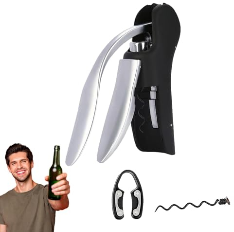 Tire-bouchon vertical compact | Tire-bouchon à levier vertical – Barre manuelle durable et outils à vin pour réunions de famille, voyages en plein air