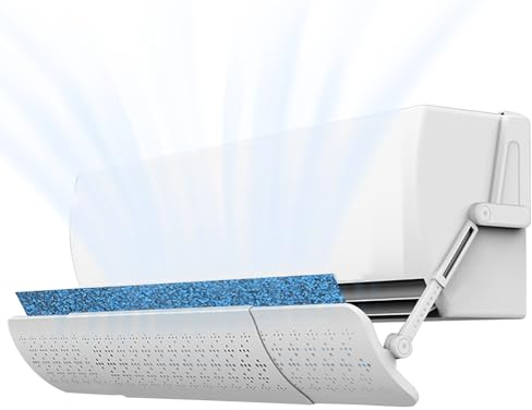 CMYAOYC Deflector de Aire Acondicionado Ajustable con Filtro de Algodón, Protector Deflector de Ala Deflectores de Ventilación para Aire Acondicionado Doméstico (Size : Filter cotton B)
