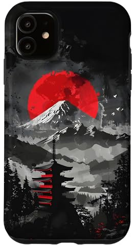 Japanese Mountain Sunset Case for iPhone 11