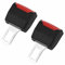 Anschnaller Adapter Auto Verlängern Gurtadapter Stecker VerläNgerung, Gurtschloss Adapter, Anschnaller Verlängerung Autogurt Stecker, Schwarz Gurtschloss Adapter für LKW Pkw (001 2pcs Schwarz)