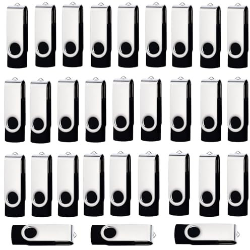 lcwamy 8GB USB Stick 20 Pack Bulk Swivel USB Flash Drives Thumb Drive 20 Pack USB2.0 Flash Drive 8GB USB Pen Drives