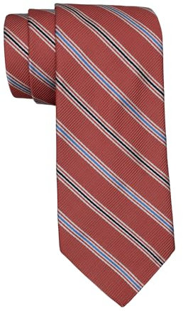 Brooks Brothers Extra lange Krawatte, gestreift, Größe XL, Orange, Marineblau, Einheitsgröße