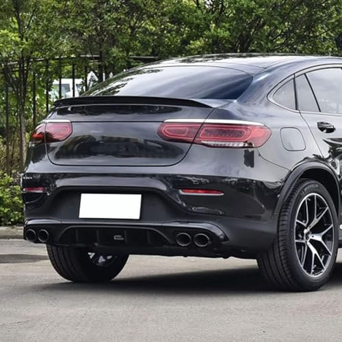 FCNNYBF Auto Heckspoiler für Mercedes Benz GLC Coupe C253 GLC260 300 AMG, Auto Kofferraum Spoiler Heckflügel Lippe Spoiler Kofferraumspoiler Dachspoiler Zubehör,Carbon Fiber Look