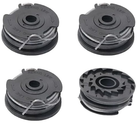 Lot de 4 Bobines de Fil de Coupe Haute Résistance 6m x 1,6mm pour Bosch AdvancedGrassCut36/ART 24/27/30-36 LI (F016800351) – 4 Bobines de Rechange Compatibles Tondeuse & Débroussailleuse