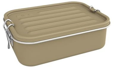 SIGG Gemstone Box Beige Brotdose, auslaufsichere Lunchbox für Büro, Schule und Outdoor, Brotbox aus hochwertigem 18/8 Edelstahl für unterwegs
