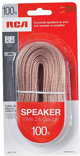 RCA Audiovox Câble de haut-parleur calibre 24 30,5 m