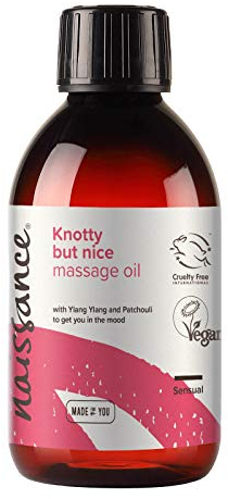 Naissance „Knotty but Nice“ – Sinnliches Massageöl 250 ml 100% natürliche Mischung aus Traubenkernöl und ätherischen Ölen