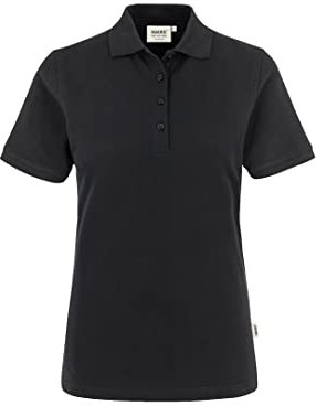 HAKRO Damen Polo-Shirt Classic - 110 - schwarz - Größe: 3XL