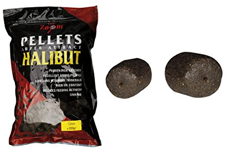 CarpZoom Halibut Pellets mit Loch 20mm 800g