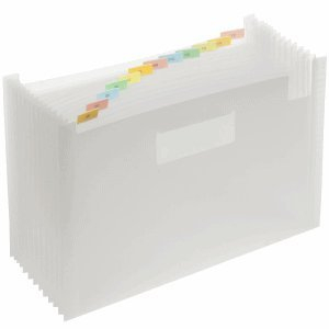 Foldersys Fächer-Stehsammler A4 PP 12 Fächer farblos