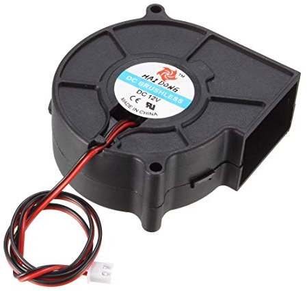 sourcing map 2x DC12V 75x75x30mm Bürstenlos Turbo Gebläse Kühlung Ventilator für PC Gehäuse DE de