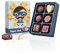 Boite de chocolats pour Papa - Super Dad | 6 Chocolats | Assortiment | Cadeau | Offrir | Papa | Premium | Boite | Dad | Pâques | Noel | Anniversaire | Garçon