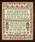 Design Works Crafts Kreuzstich Stickpackung Sticker Sampler, Zählmuster