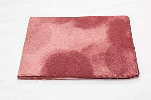 David Fussenegger Sylt Baumwolldecke mit Zierstich Aquarell Rouge 140/200