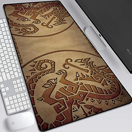 IGIRC Mauspad Monster Hunter 900X400mm Mauspad, Speed Gaming Mousepad, Extended XXL großes Mousemat mit 3mm starker Basis, für Notebooks, PC, H